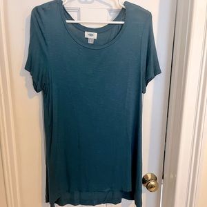 Old Navy teal flowy t shirt